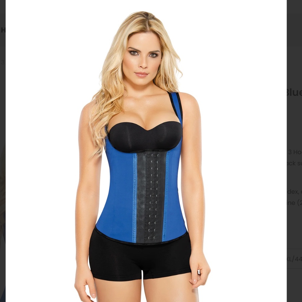 Ann Chery 2022 latex vest with waist cincher